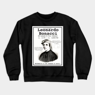 Fibonacci Math Poster Crewneck Sweatshirt